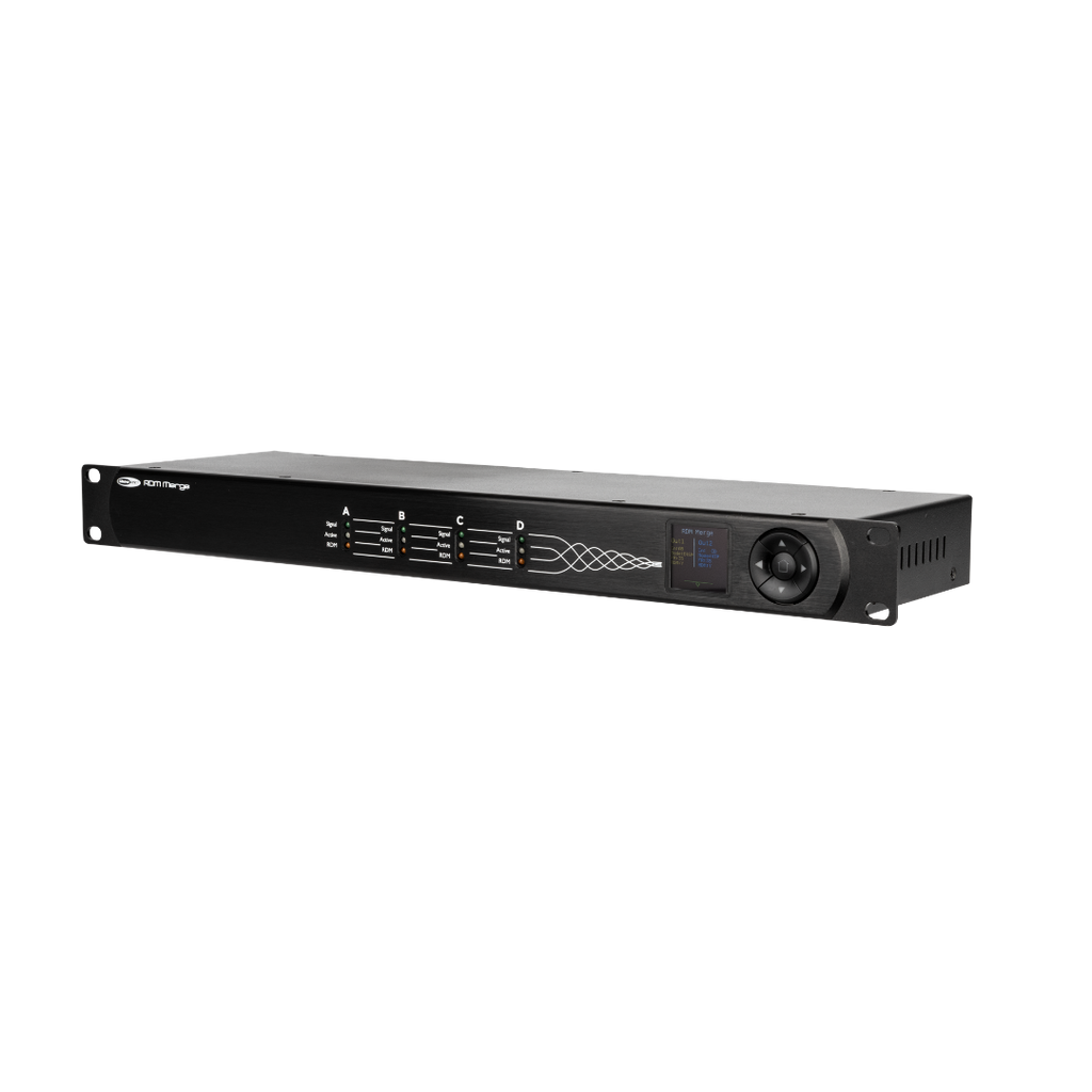 RDM Merge Showtec 4-naar-2-weg DMX-merger met RDM - 3P