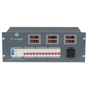 PSA-32A12M Showtec 12x MCB - Schuko-uit en Multipin-uit