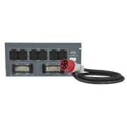 PSA-32A12M Showtec 12x MCB - Schuko-uit en Multipin-uit