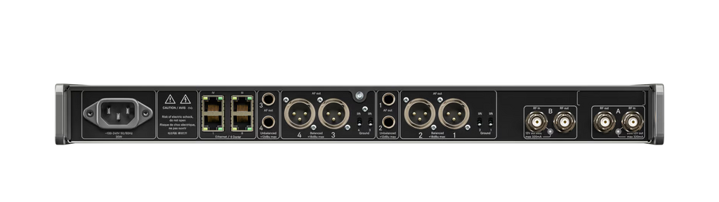 EW-DX EM 4 DANTE Sennheiser 4-Kanaals Ontvanger (R1-9 520-607.80Mhz)