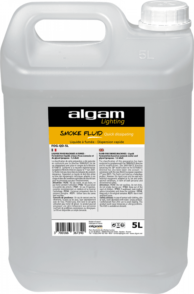 FOG-QD-5 Algam Lighting Quick dissipating Rookvloeistof