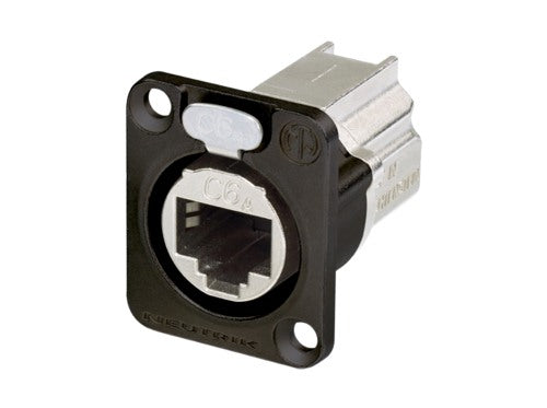 CAT6A RJ45 CHASSIS ZWART NEUTRIK 