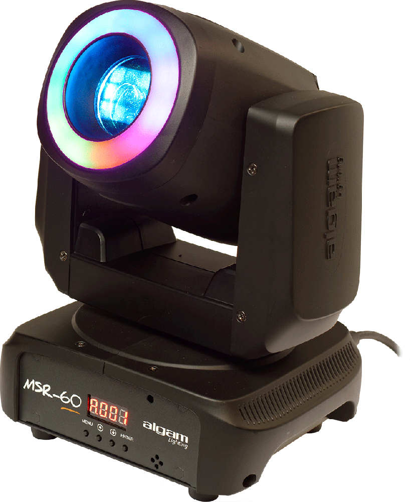 MSR60 ALGAM LIGHTING Movinghead Spot met Led Ring
