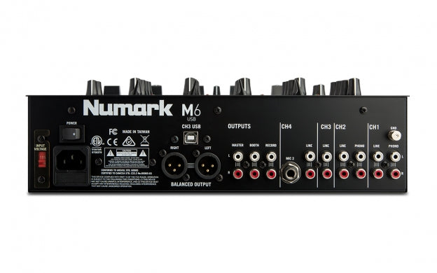 M6 USB NUMARK 4-kanaals DJ mixer