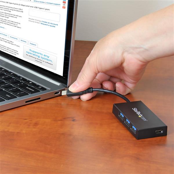 USB HUB 3.0 4 POORTEN USB 3.0 A NAAR USB-C STARTECH