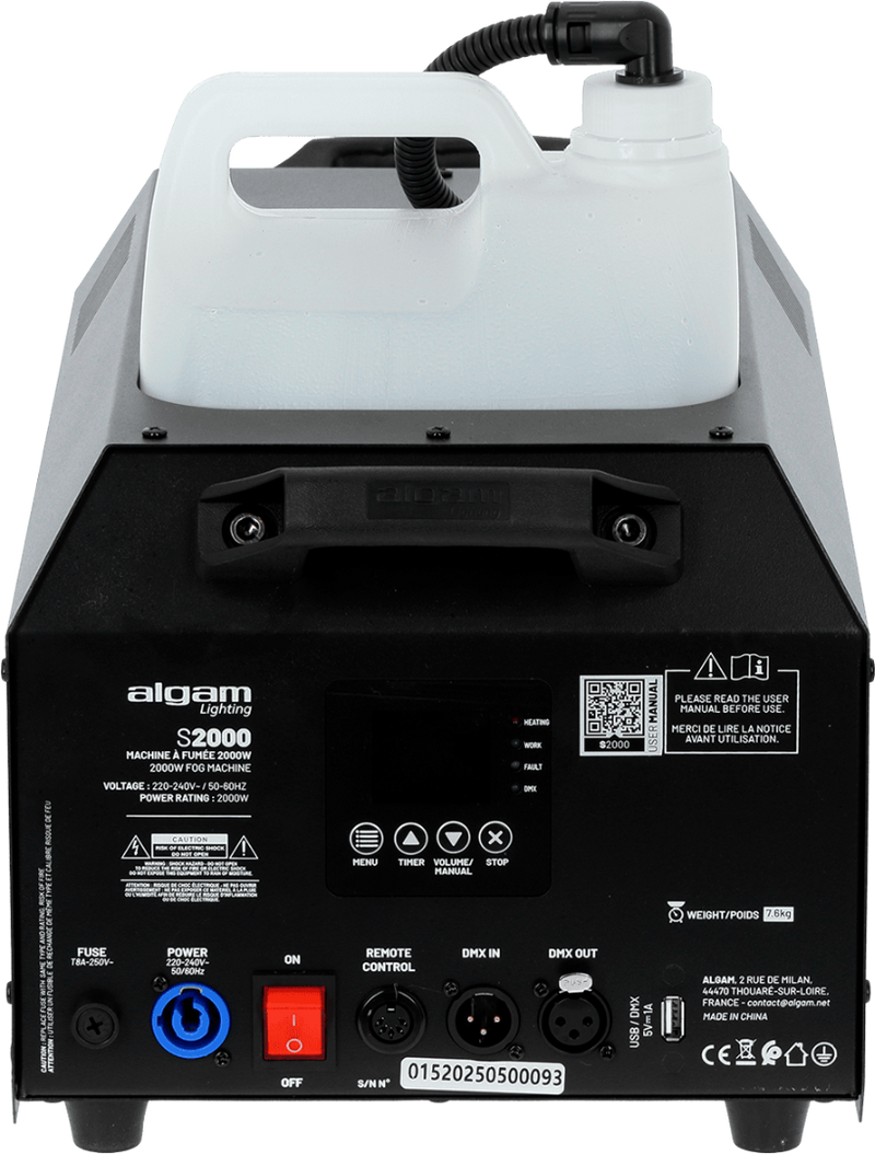 S2000 Algam Lighting Rookmachine 1500W