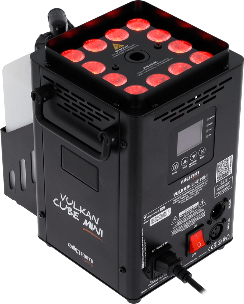 Vulkan Cube Mini Algam Lighting Verticale Rookmachine