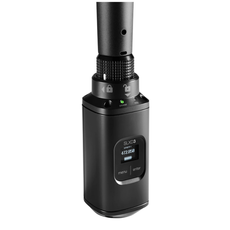 SLXD3-H56 SHURE Digitale draadloze XLR zender (518-562 Mhz, BE)
