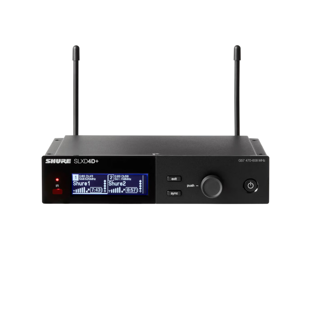 SLXD24D+/58 Shure Dual Draadloos Handheld Systeem G65 (470-606MHz)