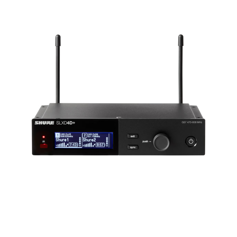 SLXD24D+/B58 Shure Dual Draadloos Handheld Systeem G65 (470-606MHz)