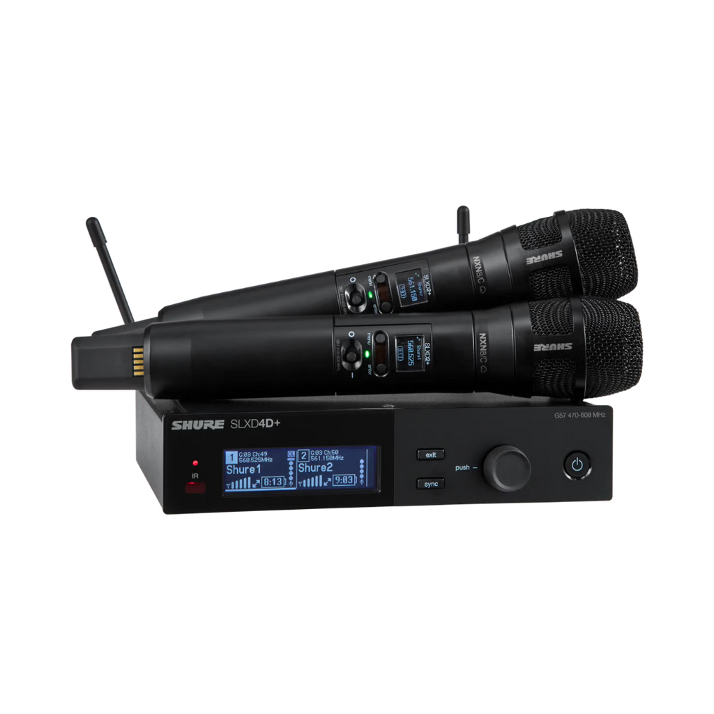 SLXD24D+/N8C Shure Dual Draadloos Handheld Systeem G65 (470-606MHz)