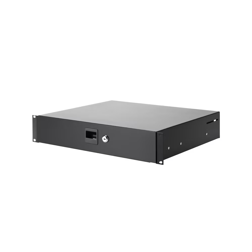 19" Lade 2U Adam Hall met Slot