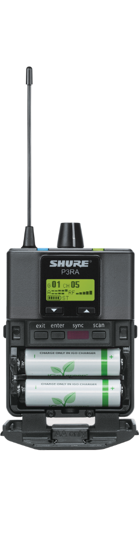 P3RA PSM300 Premium SHURE Bodypack receiver H20 (518-542 MHz BE)