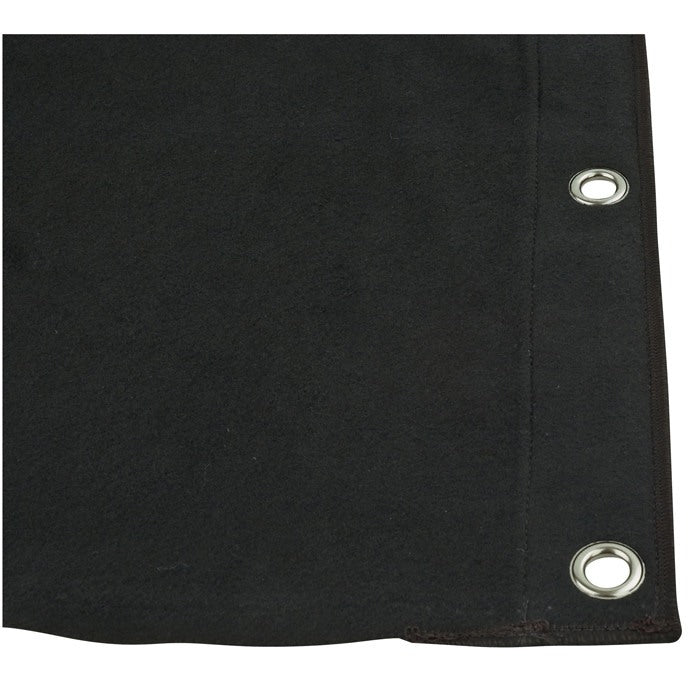 Backdrop Stagemolton Showgear 320 g/m² zwart (6mH x 3mB)