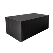 Stage Skirt Wentex Podiumafrokking Molton 80 x 620 cm Ongeplooid (Zwart)