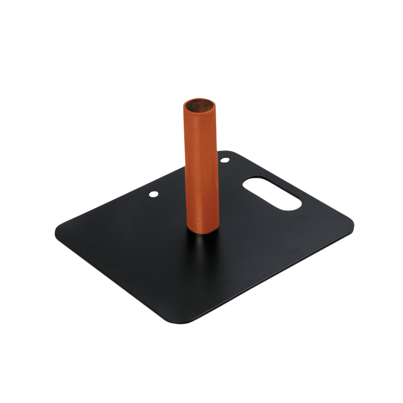 Pipe &amp; Drape Baseplate Wentex 35 x 30 cm (Zwart)