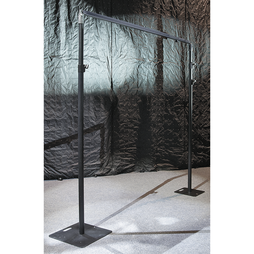 Pipe &amp; Drape Staander Wentex Telescopische Upright 2 Secties 120-180 cm (Zwart)