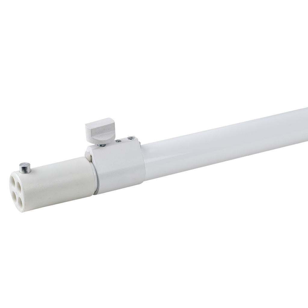 Pipe &amp; Drape Staander Wentex Telescopische Upright 2 Secties 180-300 cm (Wit)