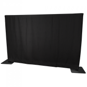 Pipe &amp; Drape Doek Wentex Gordijn MGS 280x120 cm Ongeplooid (Zwart)