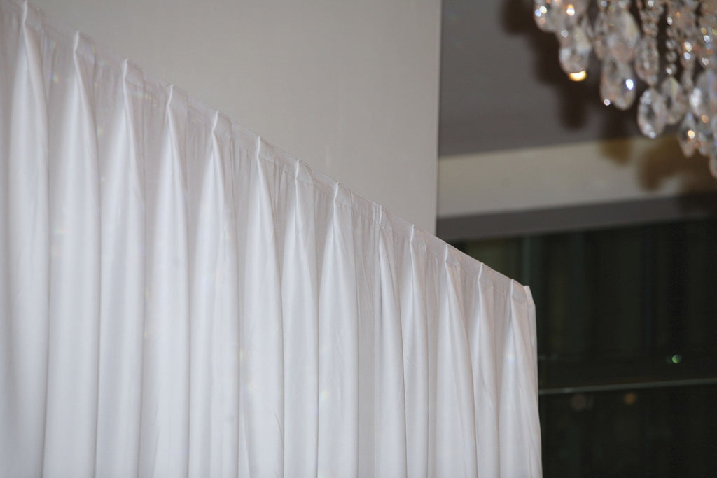 Pipe &amp; Drape Doek Wentex Gordijn MGS 330x300 cm Geplooid (Wit)