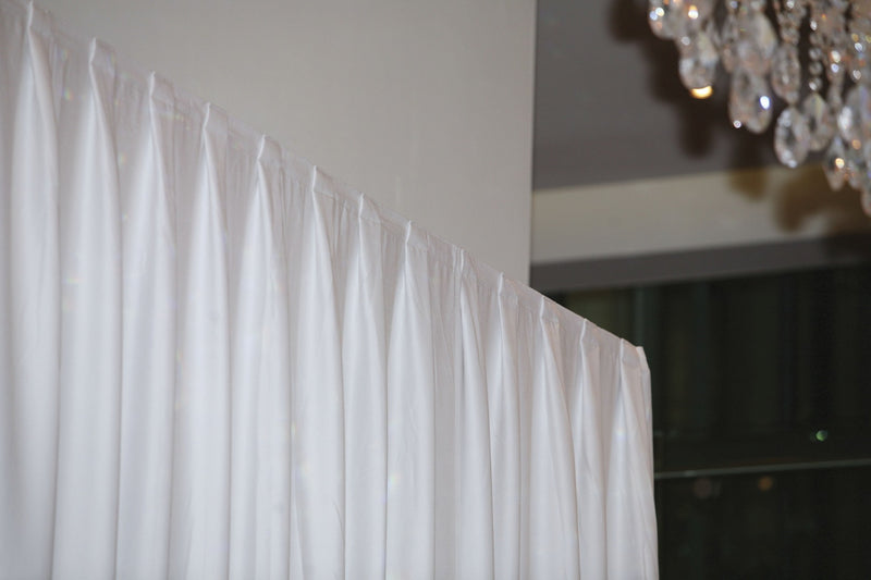 Pipe &amp; Drape Doek Wentex Gordijn MGS 330x300 cm Geplooid (Wit)