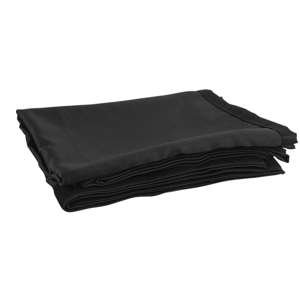 Pipe &amp; Drape Doek Wentex Gordijn MGS 330x300 cm Geplooid (Zwart)