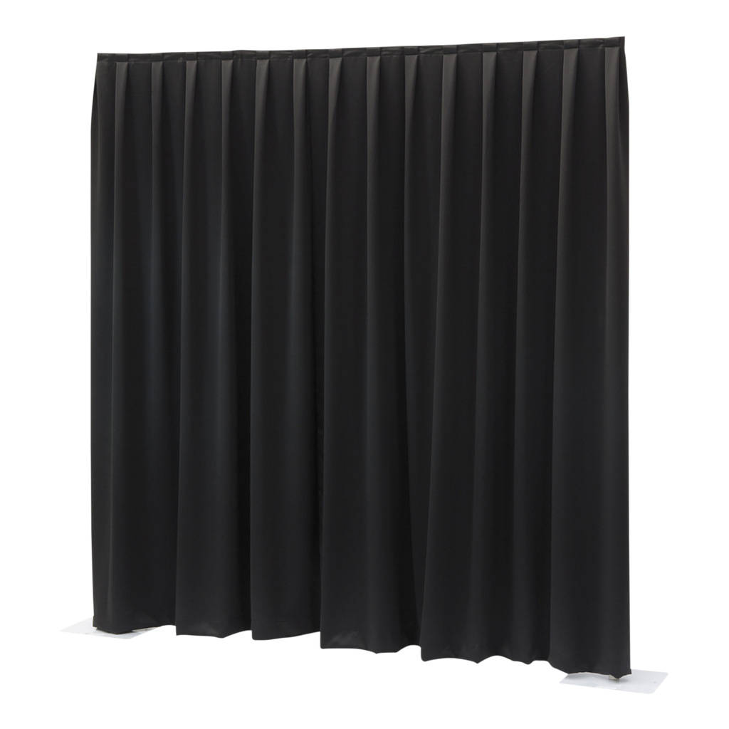 Pipe &amp; Drape Doek Wentex Gordijn MGS 330x400 cm Geplooid (Zwart)