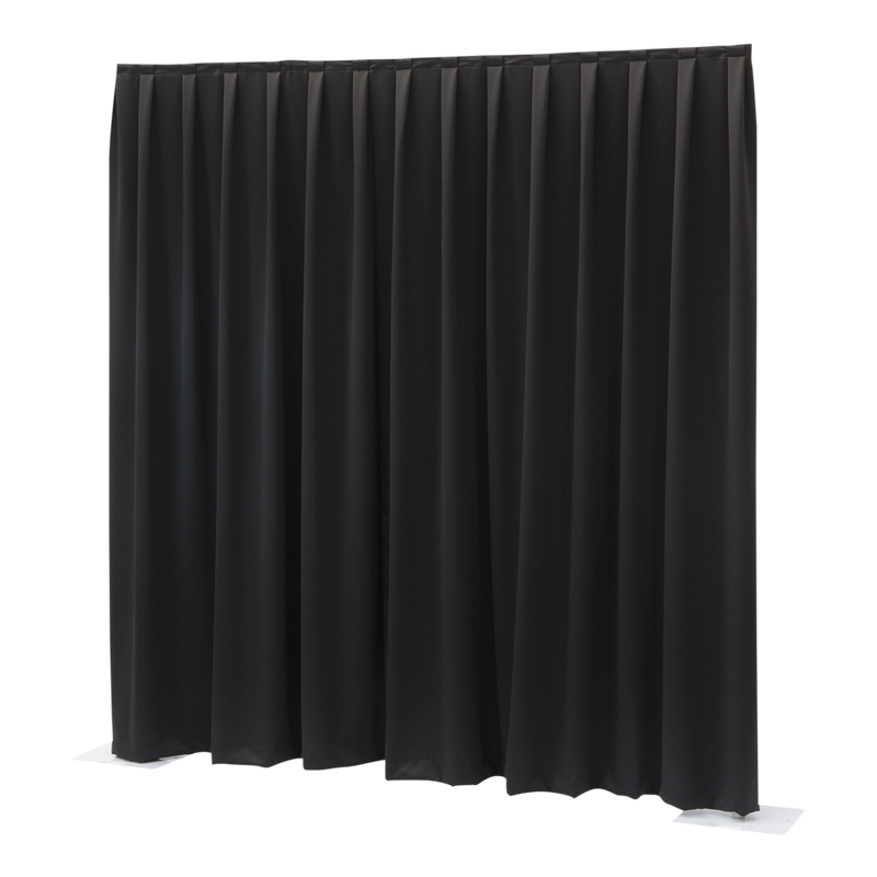 Pipe &amp; Drape Doek Wentex Gordijn MGS 330x120 cm Geplooid (Zwart)