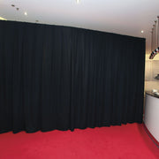 Pipe &amp; Drape Doek Wentex Gordijn MGS 330x120 cm Geplooid (Zwart)