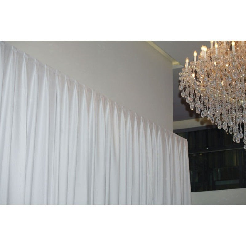 Pipe &amp; Drape Doek Wentex Gordijn MGS 330x400 cm Geplooid (Wit)