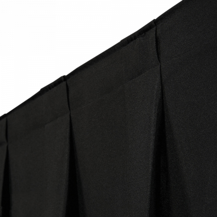 Pipe &amp; Drape Doek Wentex Gordijn Molton CS 330x400 cm Geplooid (Zwart)