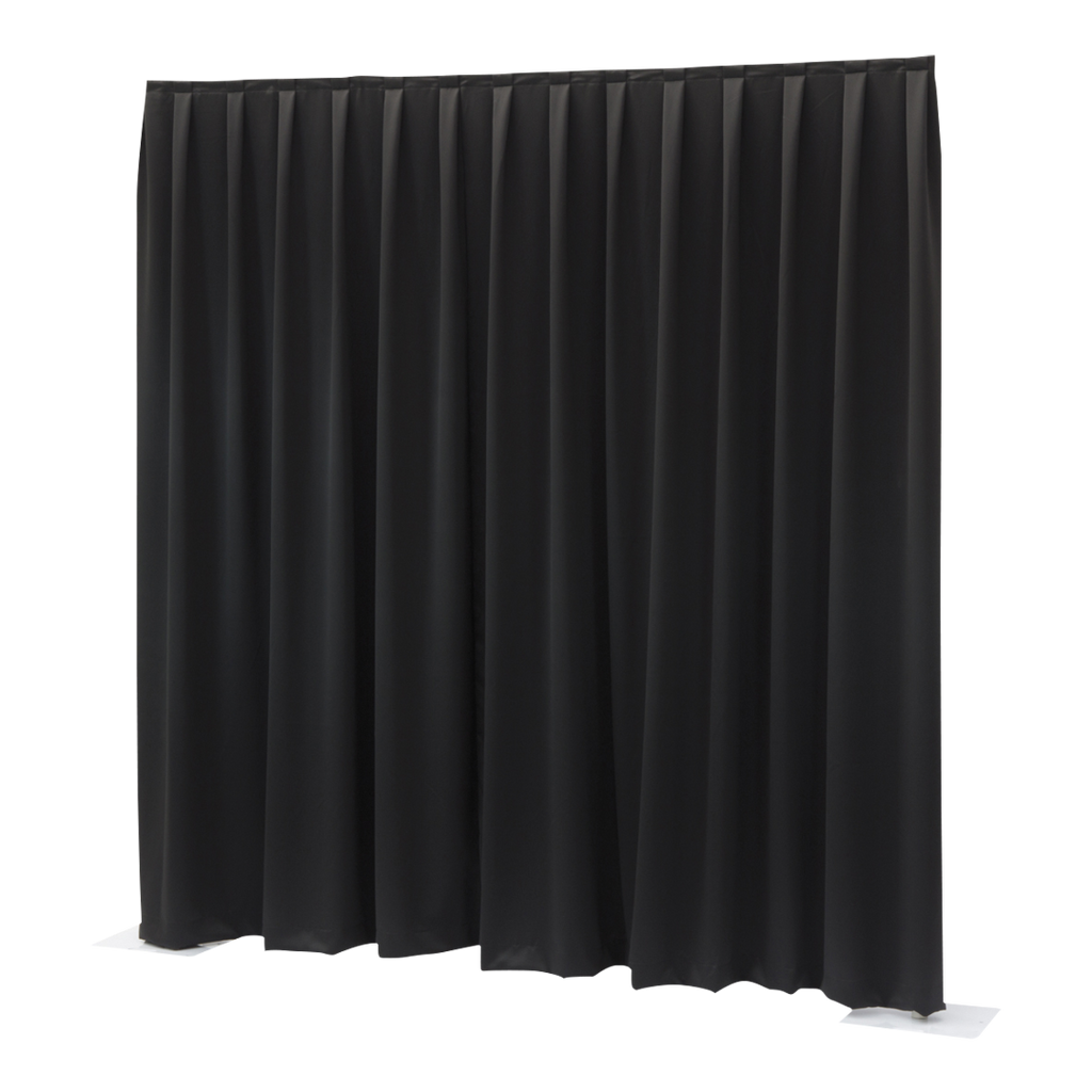 Pipe &amp; Drape Doek Wentex Gordijn Dimout 330x400 cm Geplooid (Zwart)