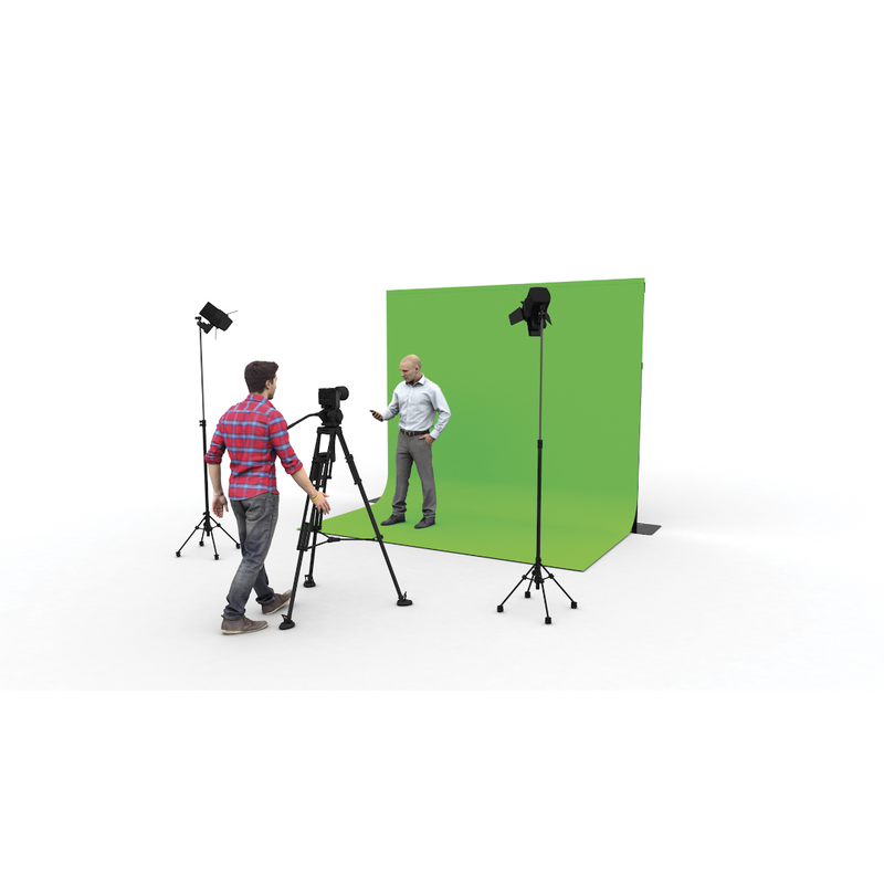 Pipe &amp; Drape Chromakey Wentex Greenscreen 590x300 cm