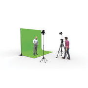 Pipe &amp; Drape Chromakey Wentex Greenscreen 290x400 cm