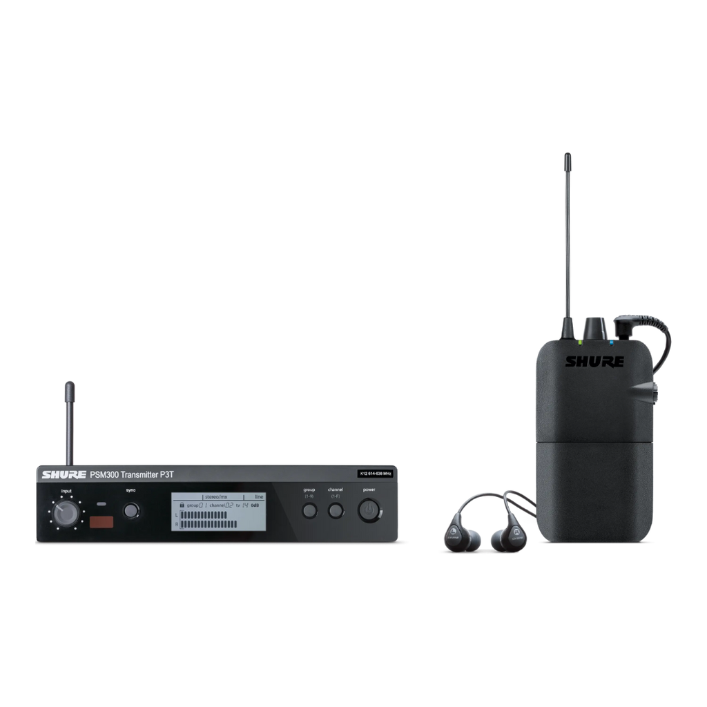 PSM300 SHURE SE112 Draadloos in-ear systeem H20 (518-542 MHz, BE)