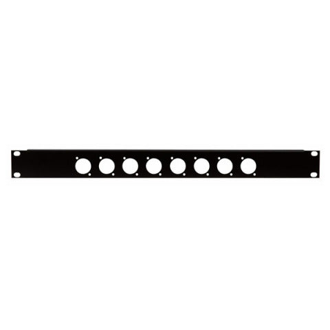 19" PANEEL 1U VOOR 8 DSIZE PLUG DAP
