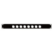 19" PANEEL 1U VOOR 8 DSIZE PLUG DAP