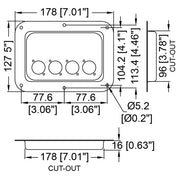 D024 INBOUWSCHOTEL ZWART PENN ELCOM