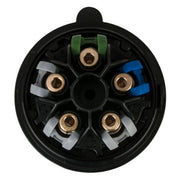 CEE STEKKER 32A 400V 5P PLUG VROUWELIJK ZWART TURBO TWIST IP44 SHOWTEC