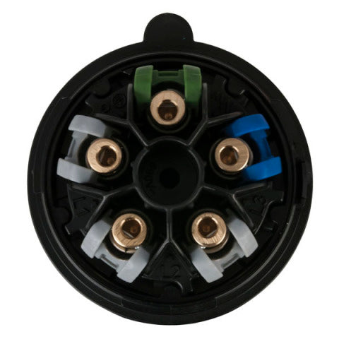 CEE STEKKER 32A 400V 5P PLUG VROUWELIJK ZWART TURBO TWIST IP44 SHOWTEC
