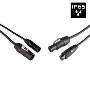 PCT1-HYBRID-XLR5-3M Hilec Combikabel Voeding/DMX IP65 (3m)