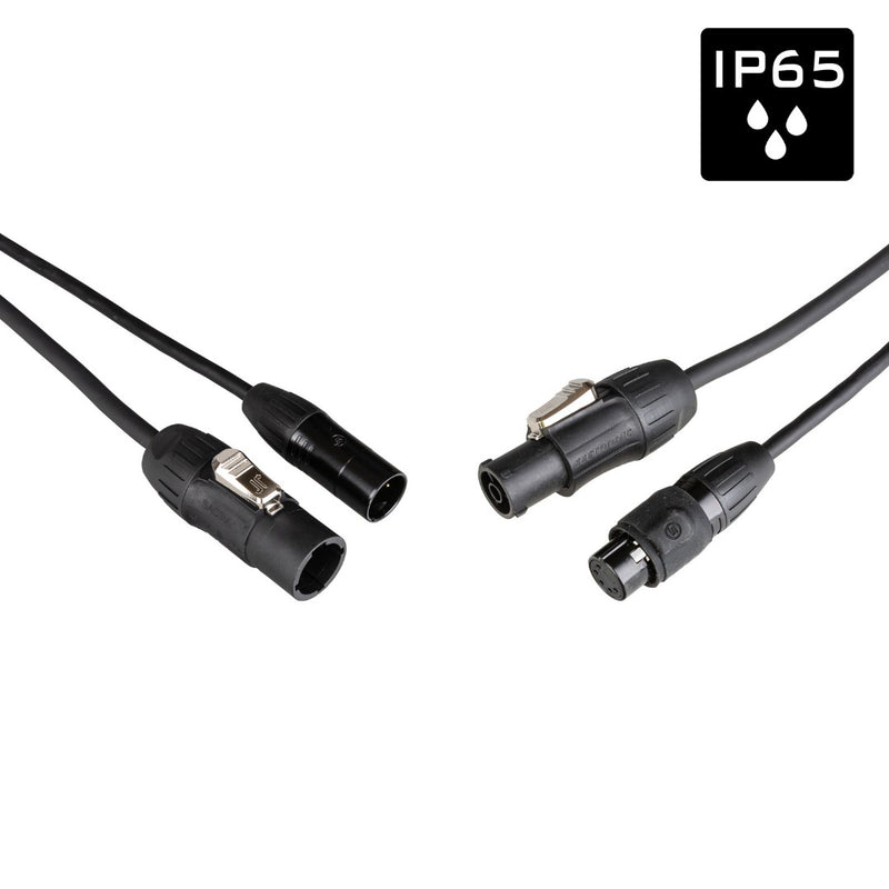 PCT1-HYBRID-XLR5-3M Hilec Combikabel Voeding/DMX IP65 (3m)