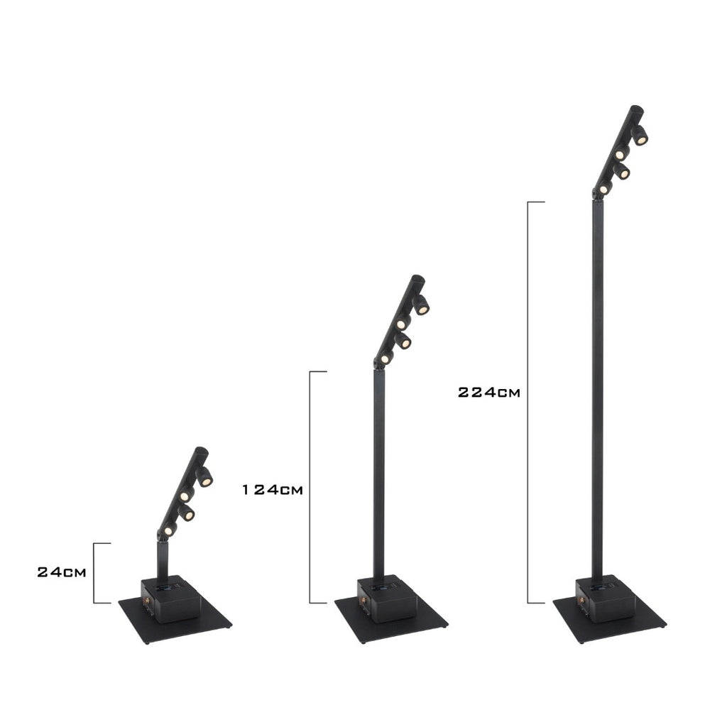 BTI-AkkuPole Briteq Ledverlichtingspaal (Zwart)