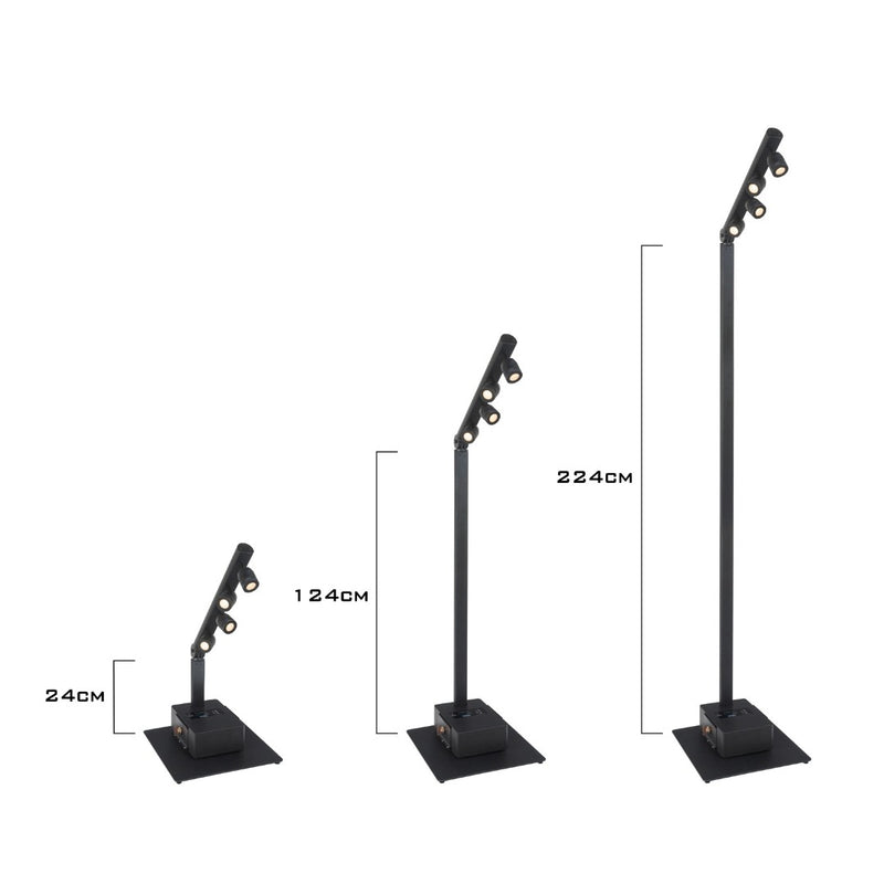 BTI-AkkuPole Briteq Ledverlichtingspaal (Zwart)