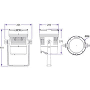 BTI-EXPOBEAM WW Briteq COB-Projector 3000K IP65