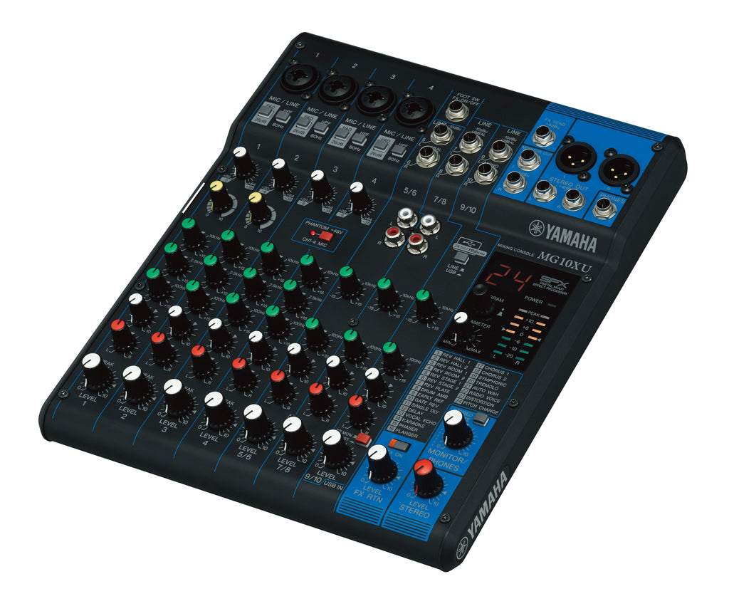 MG10XU YAMAHA 10-kanaals analoge mengtafel met FX