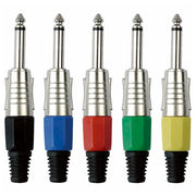 JMK-102NY JACKPLUG 6.3 MONO NIKKEL MET GELE EINDDOP DAP AUDIO 