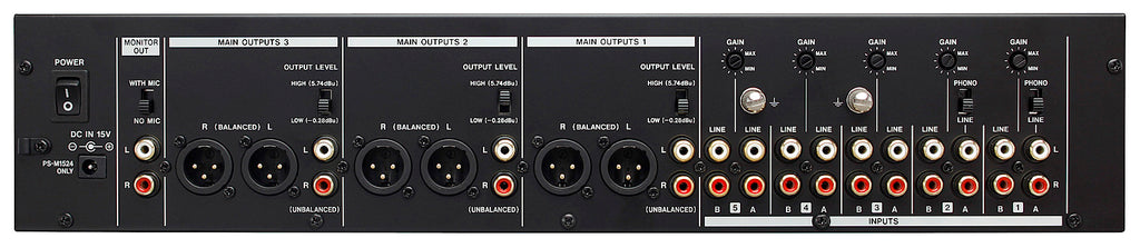 MZ-223 TASCAM 3-ZONE INSTALLATIEMIXER 2U / 19"