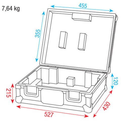 DCA-TT1 TURNTABLE PRO FLIGHTCASE DAP AUDIO