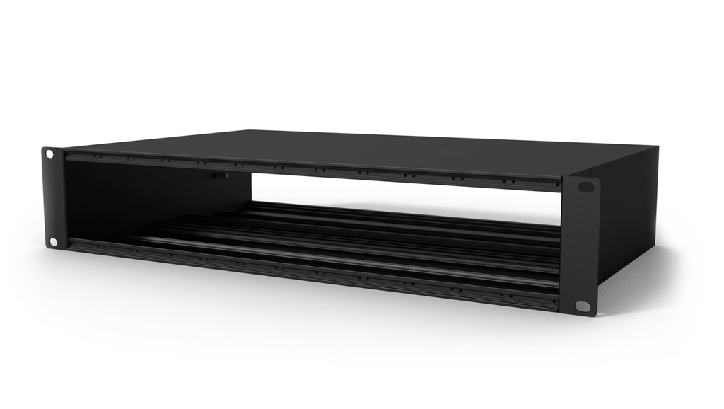 CASY002/B Caymon 19” 2U-chassis  voor 2 x 12 units 270mm Diepte